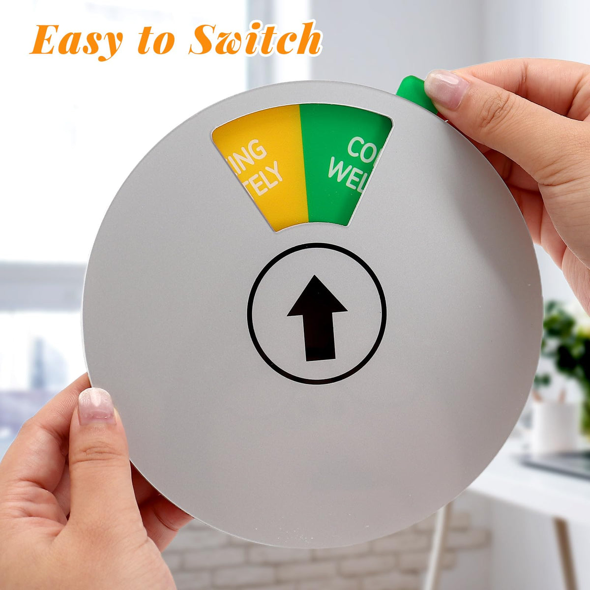 4 Pcs Office Door Sign, White Rotating Status Door Sign with 6 Options
