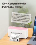 Phomemo 4x6 Thermal Label Printer Paper with Brown Creativity Thermal Labels for Shipping Label Printer