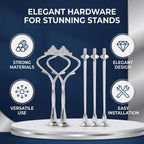 Sturdy 2 Tier Cake Stand Handle, 3 Set