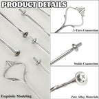 QTLCOHD 15 Set 3 Tiered Tray Hardware Kit, Zinc-Alloy Heavy Duty