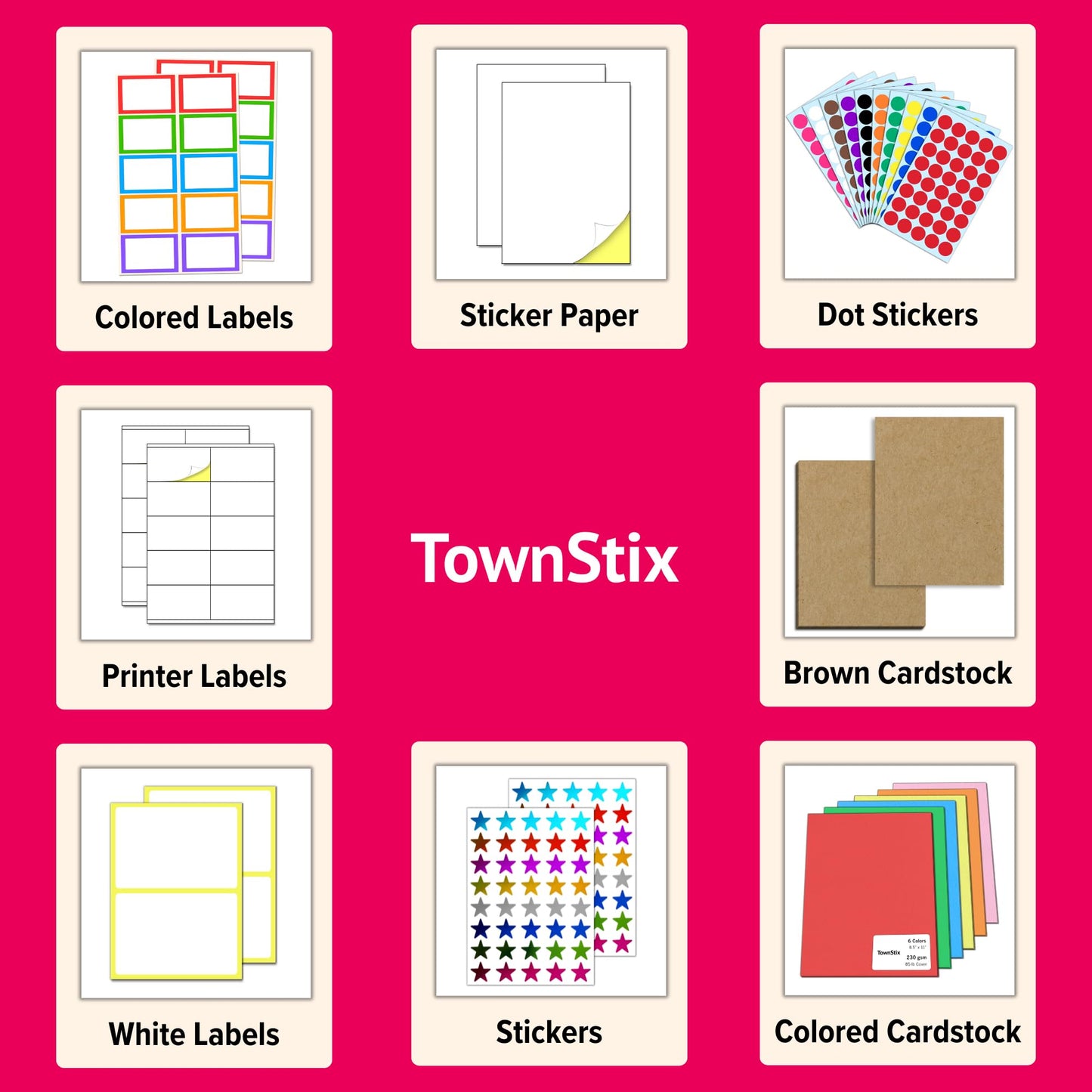 3000 Pieces, 1/2 inch - White Dot Stickers, Small Round Circle Dots Labels 3000 Pieces