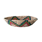 Creative Co-Op Hand-Woven Seagrass Basket with Star, Natural and Multicolor