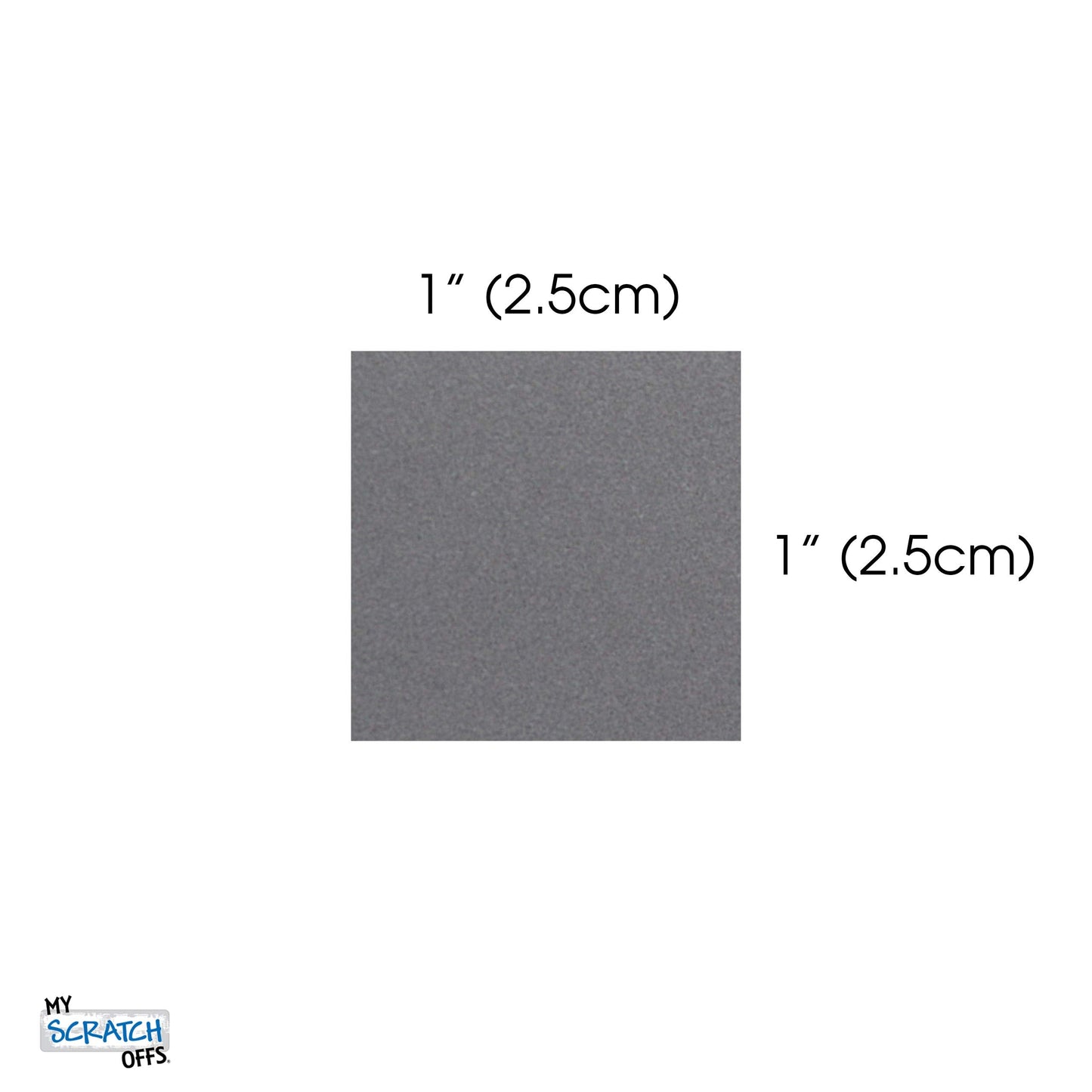 My Scratch Offs 1 Inch Silver Square Scratch Off Sticker Labels - 500 Pack