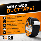 WOD Industrial Grade Sky Blue Duct Tape, 2.5 inch x 60 Feet