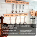 Kitchen Measurement Stickers Measuring Decals Cup Labels Vinyl Wall Cabinet