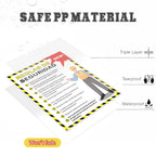 Affrolling Spanish Safety Rules Poster 18"x24" Waterproof Tear Resistant