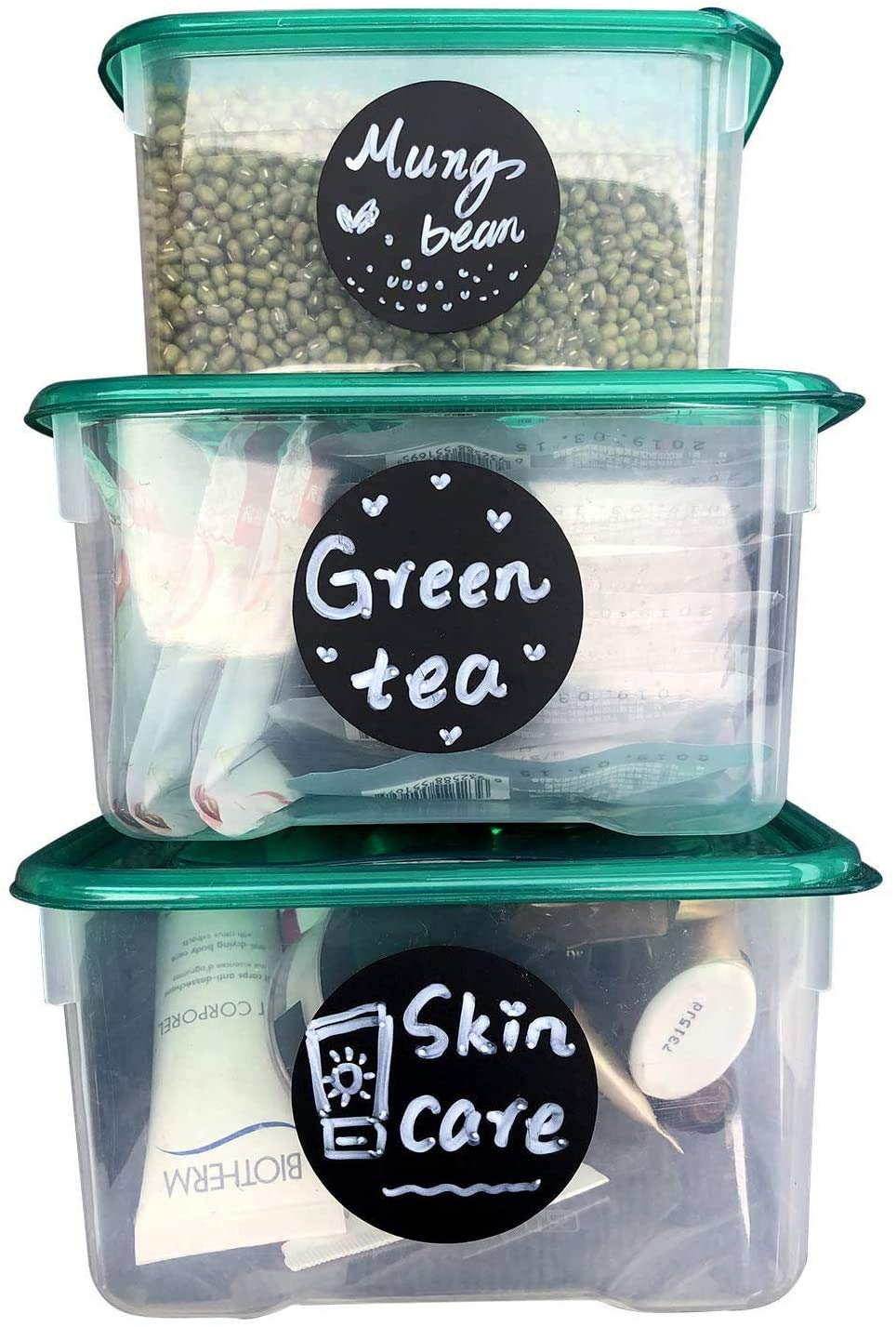 3" inch Round Chalkboard Labels - Reusable Round Chalkboard Stickers Pantry and Storage Stickers for Jars, Spice,Parties, Craft Rooms, Weddings and Organize Your Home & Kitchen-48PCS (Pack of 2) 3 inch (Pack of 2)