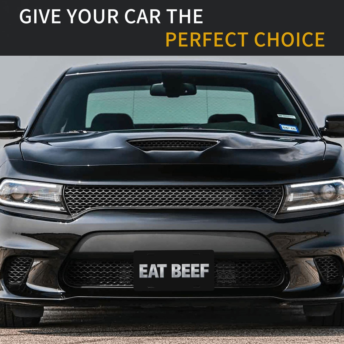 Eat Beef Aluminum License Plate Country Ranch Decor 6x12 Eat Beef