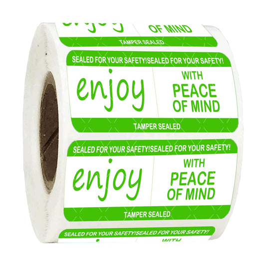 Tamper-Evident Sealed Freshness Labels 1 x 3 inch Tamper Evident Food Package Stickers 500 PCS Food Delivery Stickers- Adhesive Sticker for Safe Food Delivery Food Containers Bags