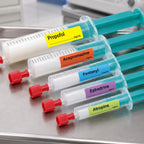 1000Pcs Naloxone Syringe Labels, 12x40mm Water Resistant, 2 Rolls Butorphanol