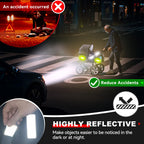 PHIXBEAR Premium Reflective Stickers, Super‑Bright & Waterproof, 16-Pack