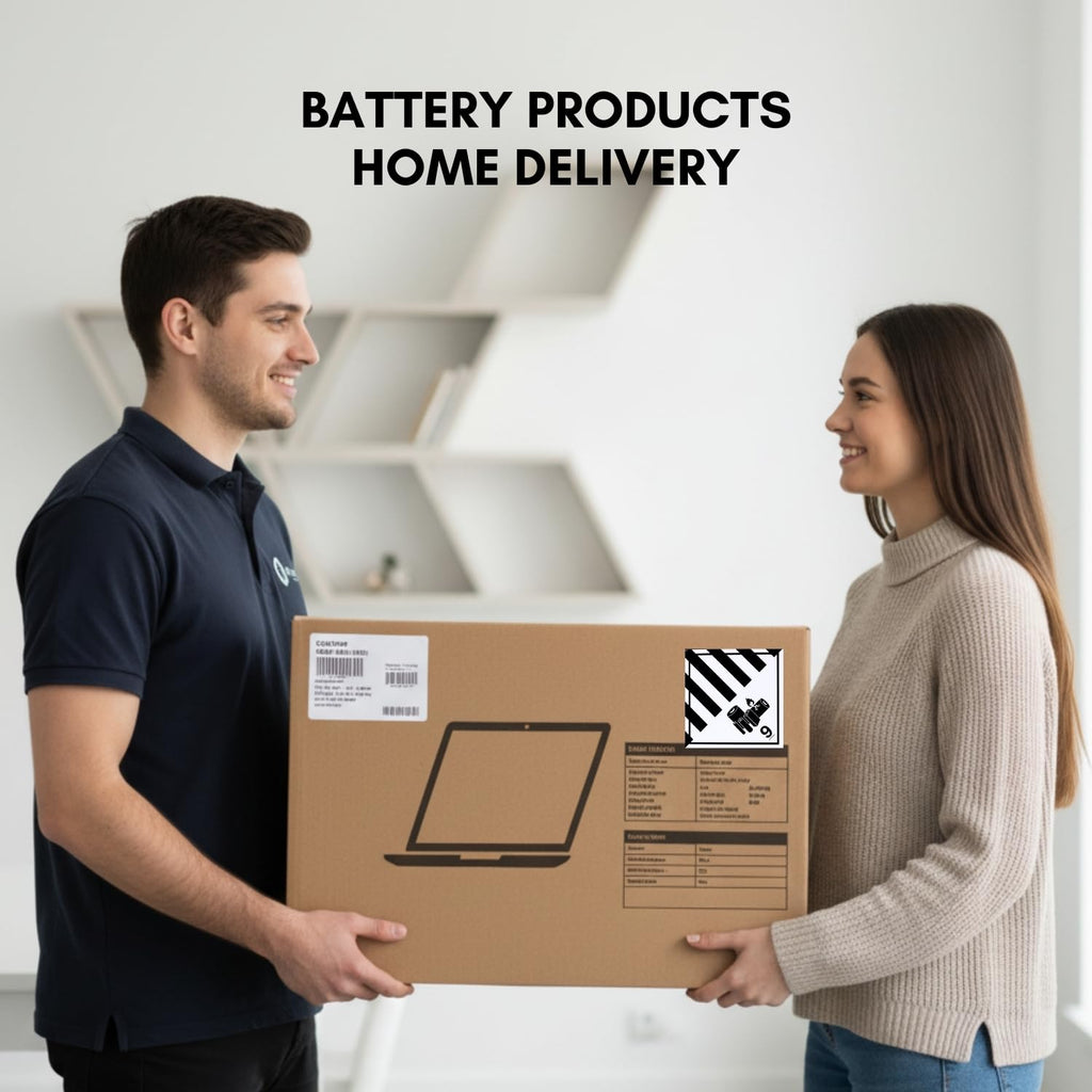 Great Eastern 500 Pcs Lithium Ion Battery Transport Labels, 4" × 4" Black & White