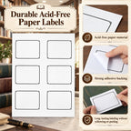 Jetec 150 Pack Large Bookplates, 3.8 x 3.2 Inch, Laser and Inkjet