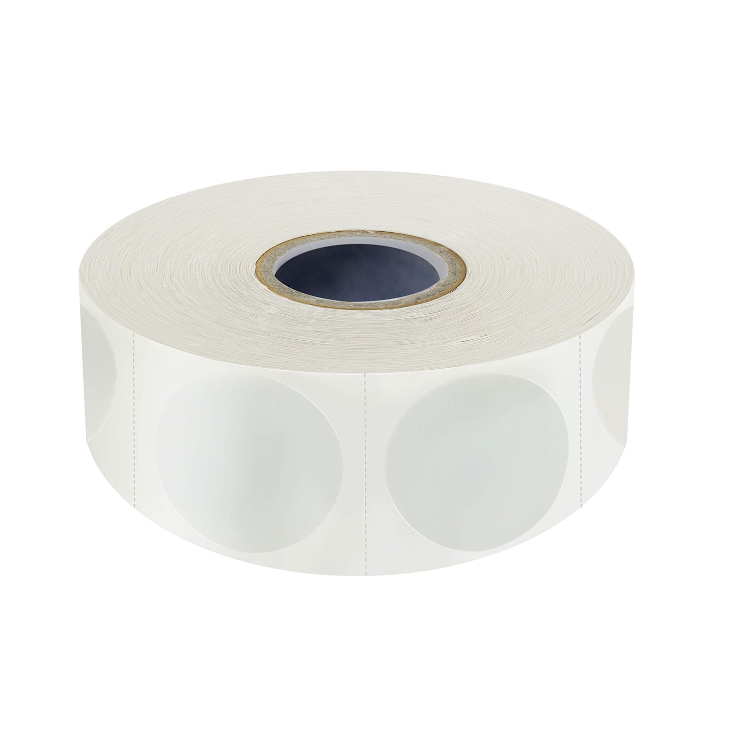 1500 PCS 1" Round Clear Transparent Package Envelope Mail Wafer Seal Sticker Labels Mega Bundle with Perforation Line in Roll 1 Inch-1500