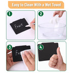 Mr. Pen- Basket Labels Clip On Set, 102 pcs Black