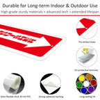 (16 Pack) Self-adhesive Fire Extinguisher Sign, 12" x 4" Durable Plastic Fire Extinguisher Sticker for Business and Home Use, Indoor, Outdoor, 20 Mil Thick PVC Safety Signs, Weather-resistant, No Fade, Easy to Install 16
