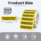 1000PCS Medications Healthcare Stickers 1.6 × 0.4 Inch