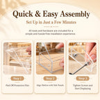 2Pcs 6-Tier Acrylic Cookie Display Stand, Clear Tiered Tiered Dessert Stand 2pcs