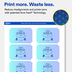 Avery® Matte White Rectangle Scalloped Labels, 2" x 3", 200 Total 200 labels