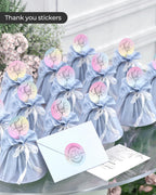 2" Pink Thermal Labels 4 Rolls-3,000 Labels+2" Round Thermal Labels 750 Labels/Roll