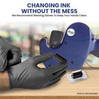 Perco Ink Roll for Perco Pro (1 and 2 Line) Price and Date Guns - Pack of 4 Replacement Inkers - Easy to Load, Premium, Clear & Bold Prints - Made in USA 4 Pack