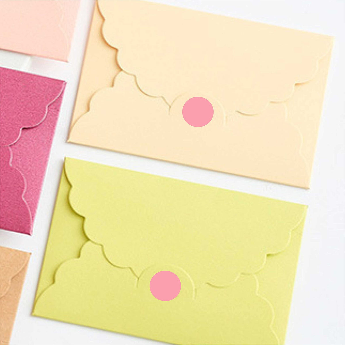PARLAIM 0.75-inch round adhesive color coding labels in pink, 1000 stickers on roll for kids and office organization.