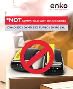 enKo 30252 6 Rolls | 2100 Yellow Return Address Labels (1-1/8 x 3-1/2 in)