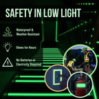 Glow in The Dark Tape – 30ft x 1inch – Premium Industrial Grade Interior and Exterior Luminous Glow Tape to Help See Objects at Night and Outdoors