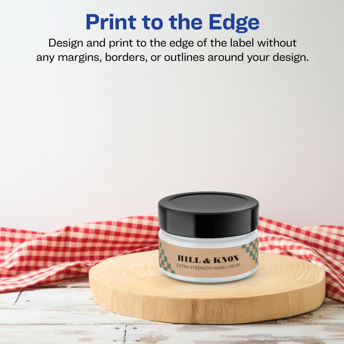 Avery® Kraft Brown Rectangle Labels, Sure Feed® Technology, 1.25" x 3.75", 1,200 Kraft Brown Labels, Print-to-The-Edge, Laser/Inkjet Printable 1,200 labels