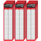 Ladder Inspection Labels Safety Stickers Ladders Red Safety Inspection Tags 8.5 x 2 Inch