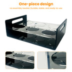 BOATWAY 6-Bottle Acrylic Coffee Syrup Organizer for Countertop