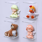 16 Pack Clear Acrylic Display Risers, Display Stand for Figures, Buffets, Dessert, Cupcakes, Candy, Jewelry and Collectibles (4.1" x 3.2" x 2.2" )