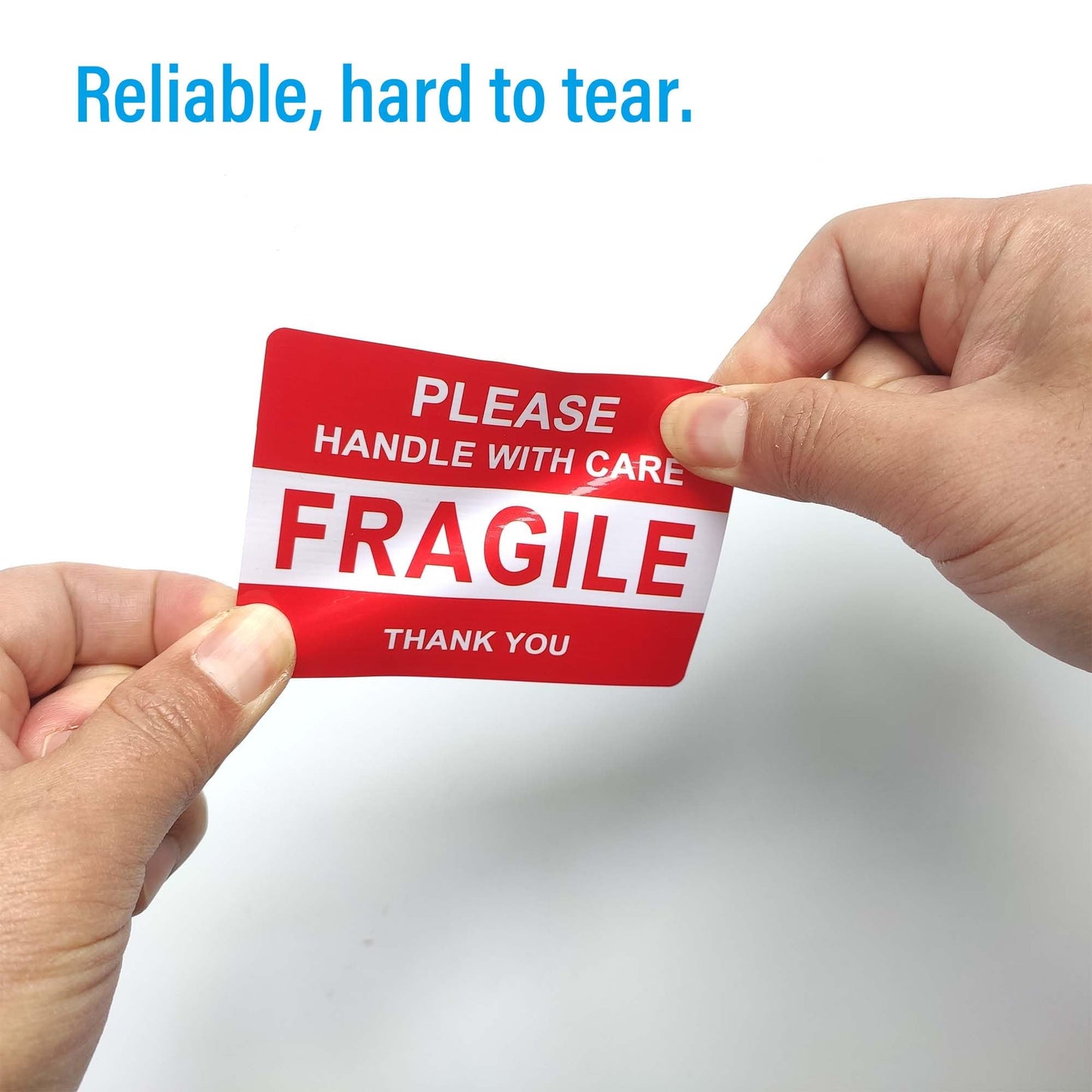 Fragile Stickers, Vinyl Laminated, for Shipping Packing, Weather Resistant UV Protected, Removable, 50 Labels (2.5x3.5 inch) 2.5x3.5 inch