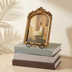 3Pcs Bowl Deep Platter Stand Metal Scroll Display Rack, Iron Metal Bowl Display Stand Decorative Holder for Bowls, Plates, Picture Frames, Black, 4.7" x 5" x 6.5" Each