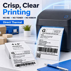 4x6 Thermal Shipping Labels, Fanfold Thermal Labels,500 labels 500 Count