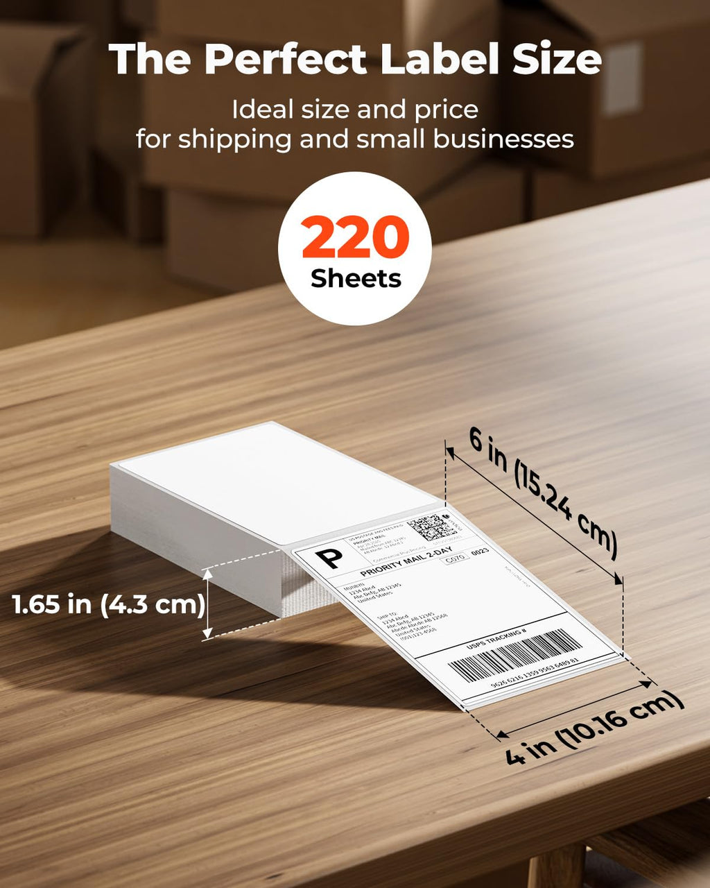 2" Purple Circle Thermal Labels 750 Labels/Roll+4x6 Thermal Printer Labels 220 Labels/Stack