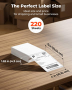 2" Purple Circle Thermal Labels 750 Labels/Roll+4x6 Thermal Printer Labels 220 Labels/Stack