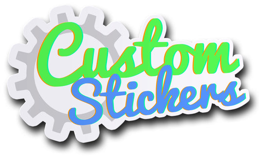 50 Custom Vinyl Die-Cut Stickers - Upload Your Own Personalized Logo/Image- Custom Sticker Decals - 50 Pack