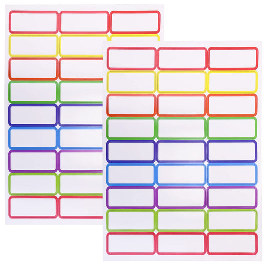 Mini Skater 54Pcs Small Dry Erase Magnetic Labels 1 x 3”Name Plates Tags White Board Write On Magnets Sticker for Seat Assignments Cabinets Classroom Use Easy to Move, 9 Colors