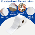 ESSENTIAL 2" x 1" Direct Thermal Barcode Labels, (1300 Labels, 1 Roll) 2"x1"