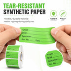 1000 PCS Specimen Collection Label 2"x1" Self Adhesive Vinyl Green Green, Black