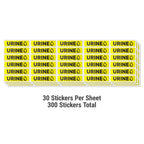 TucoDeals Urine Specimen Medical Stickers, 1.625" X 0.375", 300 Labels