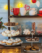 6 Set Tiered Tray Hardware – Cake Stand Fitting Kit for Dessert Display Gold & Silver & Black M