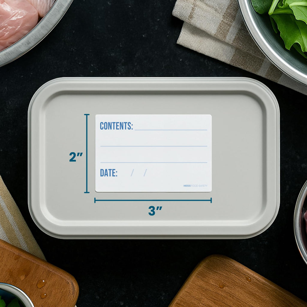 Freezer Labels 2x3 in 300/Roll, Dissolvable Removable Canning Jar Stickers 2x3" Fill In