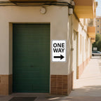2 Pack One Way Sign with Right Arrow 18 × 12 Inches