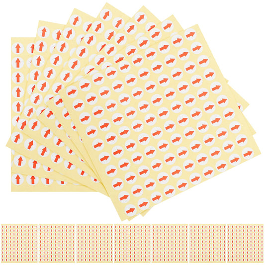 MAGICLULU 12800 Pcs The Office Theoffice Marks Red Arrow Labels Self-Adhesive Stickers Tag Removable Stickers Round Stickers Circle Dot Labels Round Sticker Labels Dot The Sign