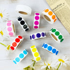 4000 PCS 3/4" Colored Dot Stickers Round Circle Coding Labels Multicolored