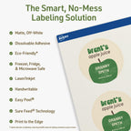 Avery Dissolvable Round Labels, Sure Feed Technology, 2.75" Diameter, Matte White, Print-to-The-Edge, Laser/Inkjet Printable, 60 Labels Total