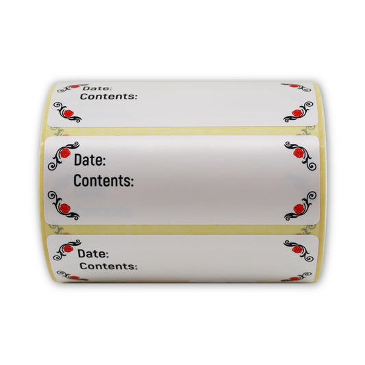 Permanent Freezer Label 300pcs, 3 x 1 Inch Blank Food Label Stickers for Storage Container, Waterproof Freezer Plastic Tape to Write on, Easy to Clean Leaves No Residue (PP Opaque Freeze)