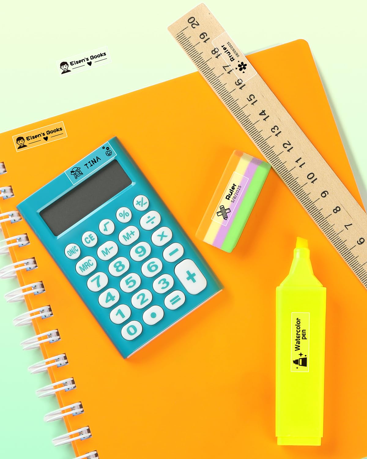 6 Rolls Compatible with SUPVAN E10 & SUPVAN E11 Bluetooth Label Maker 6